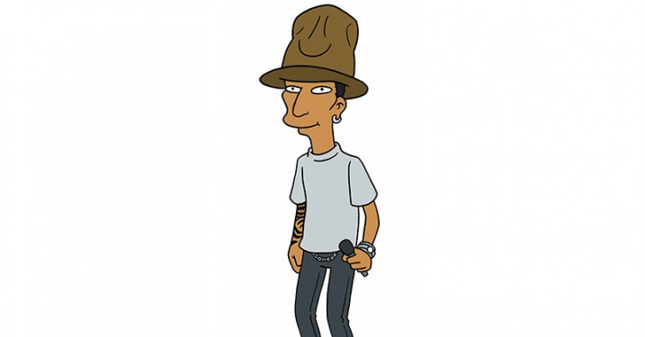 Pharrell bliver en ‘Simpsons’-karakter – skriver sang til Springfield