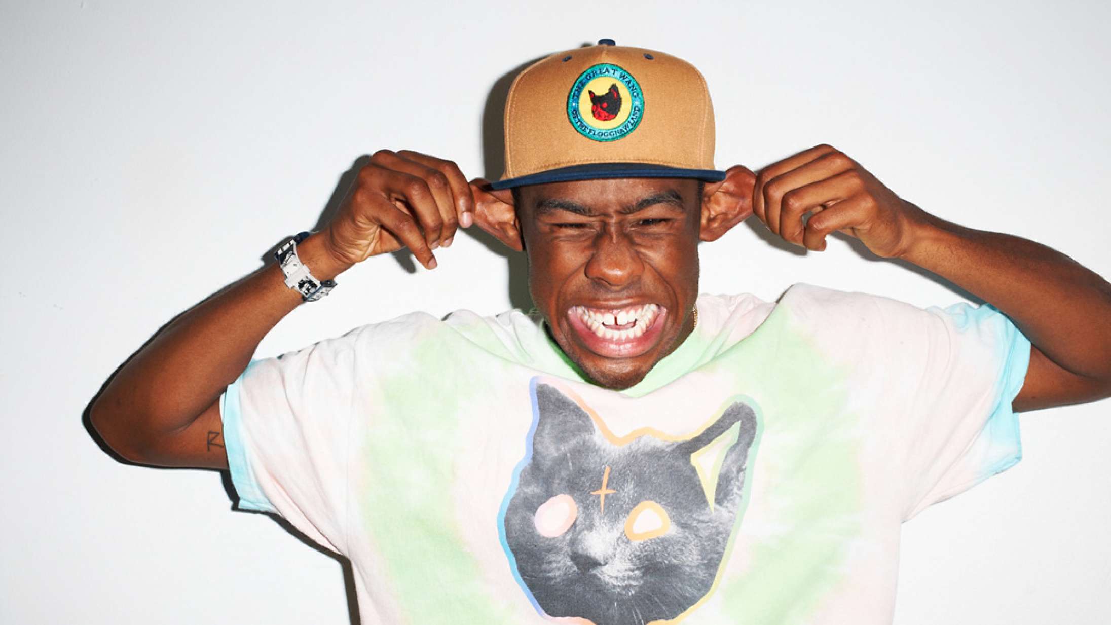 Kan Tyler, the Creator undgå et søgsmål med ny t-shirt? Tegner Hitlerskæg på Trump