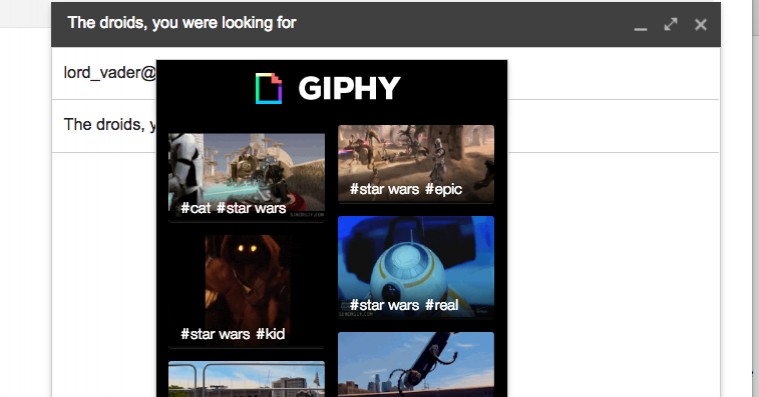 Old school drømmekombi: Send en gif direkte i mail