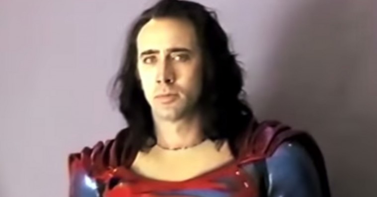 Se Nicolas Cage som Superman i glemt Tim Burton-film