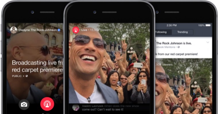 Facebook indtager livestreaming-scenen, men kun for de store stjerner
