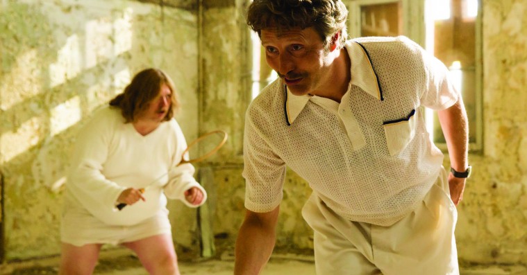 Mads Mikkelsen udfordrede Michael Maze og Frederik Fetterlein på sin 50 års fødselsdag – se billeder og video