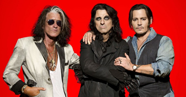Johnny Depps rockband Hollywood Vampires giver koncert i Danmark