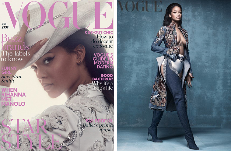 Rihanna i den engelske udgave af Vogue