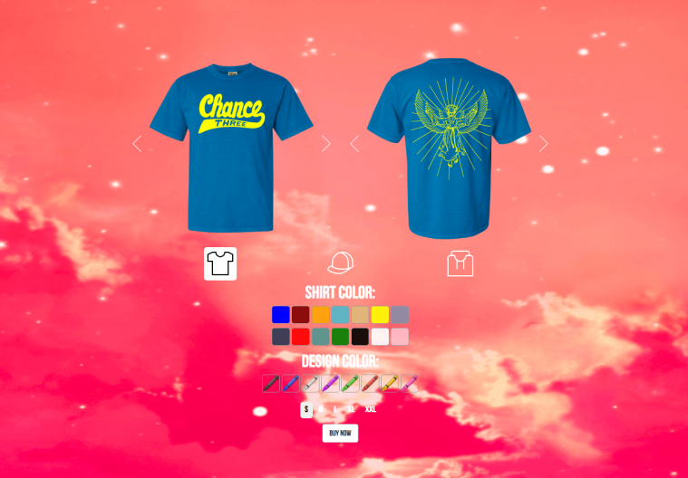 Selvfølgelig er Chance the Rappers nye merchandise customizable / Nyhed