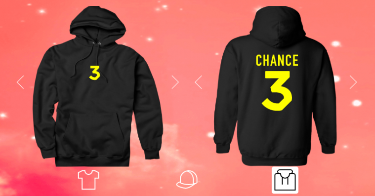 Selvfølgelig er Chance the Rappers nye merchandise customizable / Nyhed