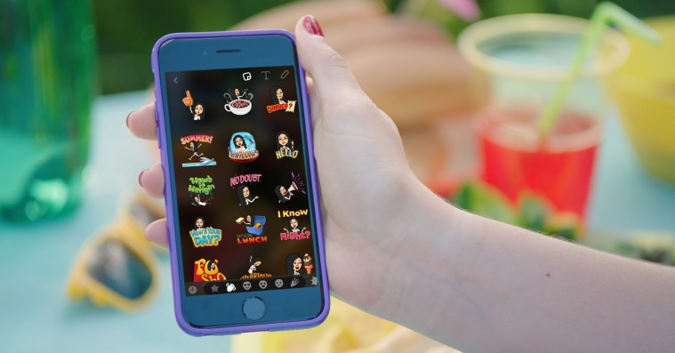 Snapchat og Bitmoji går sammen om at lave personlige klistermærker til dine Snaps