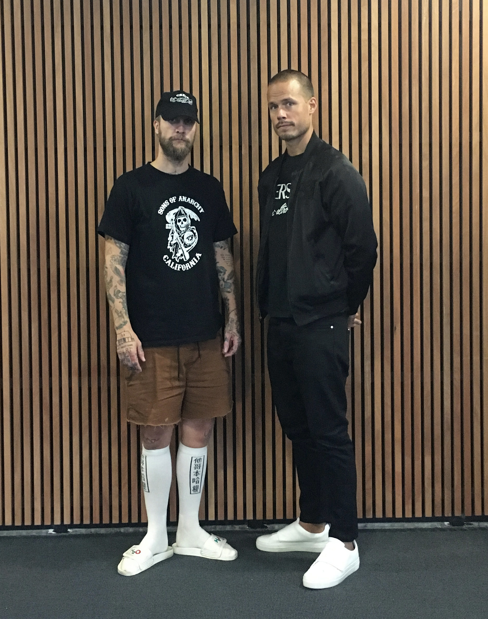 Jannik Wikkelsø Davidsen og Tim Faith Hancock