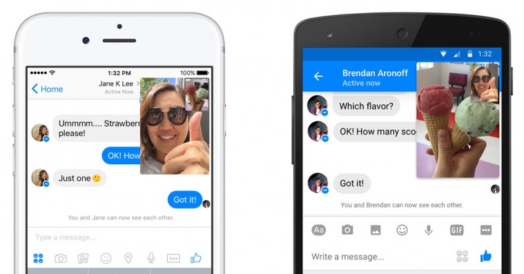Facebook Messenger udvider med live-video som supplement til chat
