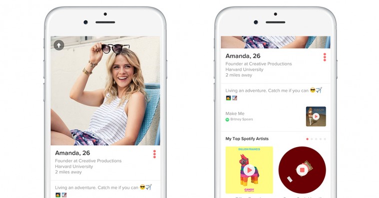 Tinder integrerer Spotify: Lader brugere matche gennem musiksmag