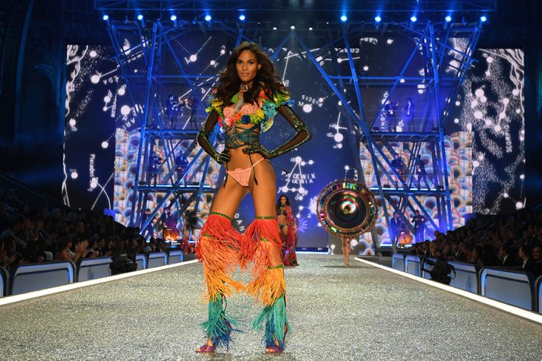 PARIS, FRANCE - NOVEMBER 30: Joan Smalls walks the runway during the 2016 Victoria's Secret Fashion Show on November 30, 2016 in Paris, France. (Photo by Dimitrios Kambouris/Getty Images for Victoria's Secret)