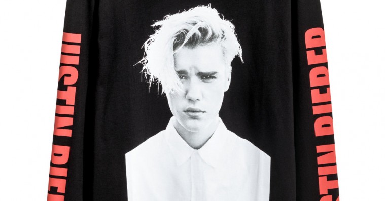 Justin Bieber-merchandise til alle – til salg i H&M nu