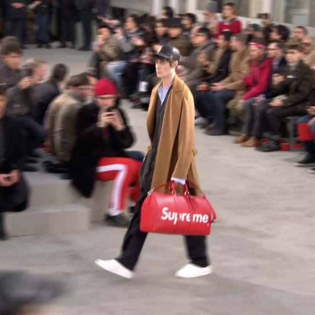 Supreme indtog Louis Vuitton-catwalk i med et se billeder fra showet / Nyhed