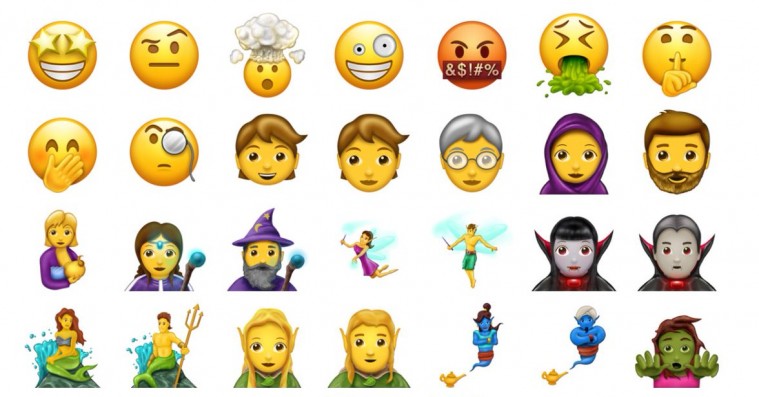 De 69 kommende emojis omfatter vampyr, bøf og dinosaurer – ratet efter brugbarhed