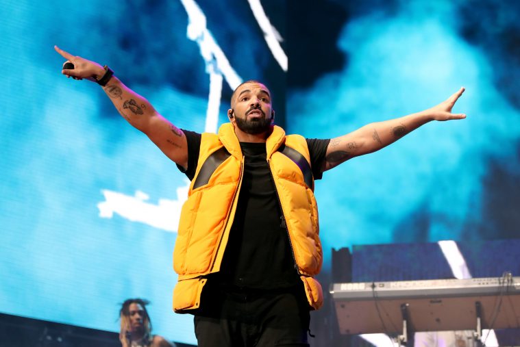 Drake under Future-koncerten. Foto: Christopher Polk/Getty Images.