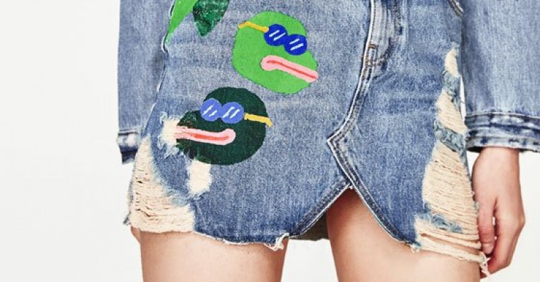 Zara havde ikke styr på Pepe The Frog – trækker uheldig denimnederdel tilbage