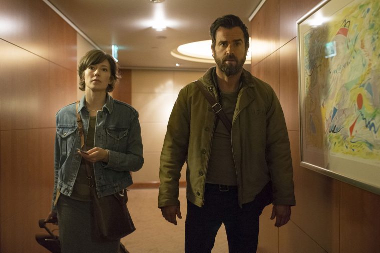 Carrie Coon og Justin Theroux om Nora og Kevin, hovedfigurerne i 'The Leftovers'.