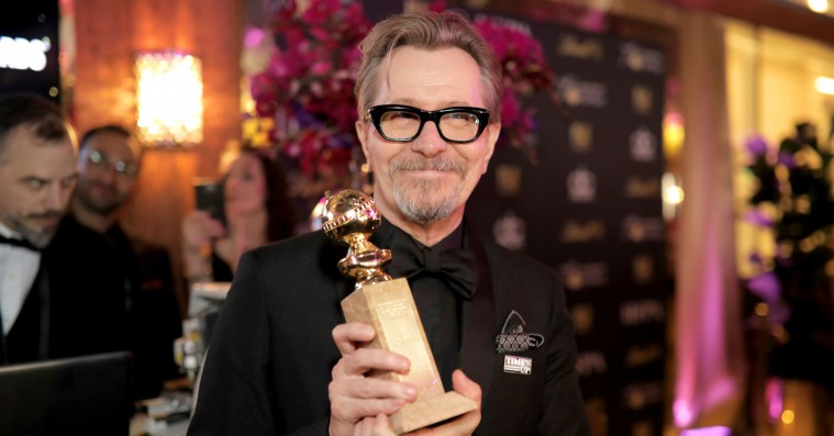 Gary Oldman jubler over Golden Globes, som han svinede nådesløst for tre år siden