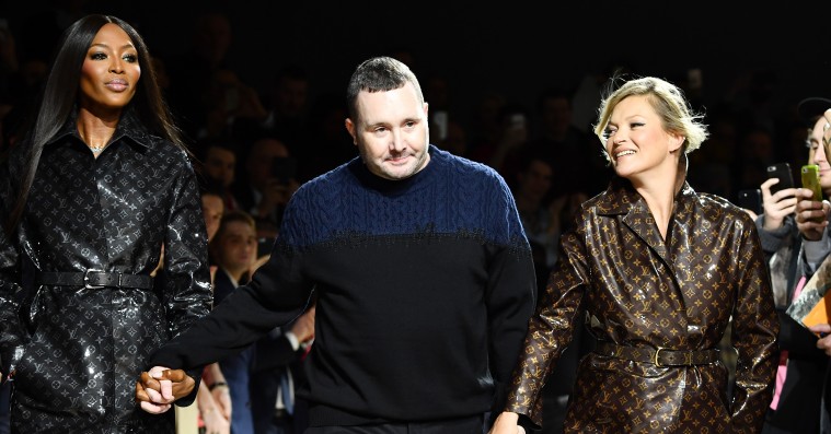 Naomi Campbell og Kate Moss hjalp Louis Vuitton-designer med at sige farvel