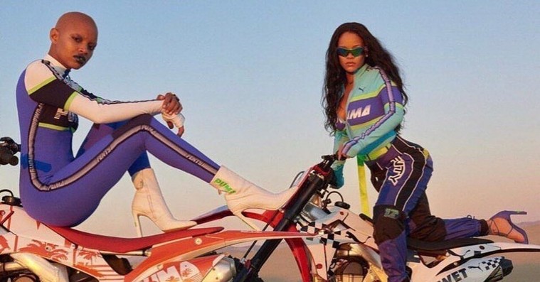 Rihanna og Slick Woods dyrker motorsport for Fenty x Puma