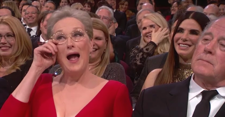 Meryl Streeps mand orker ikke mere Oscar – hans pokerfjæs under hele showet er beundringsværdigt