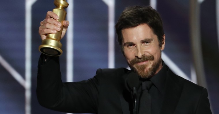 Christian Bale takker Satan i sin Golden Globe-vindertale