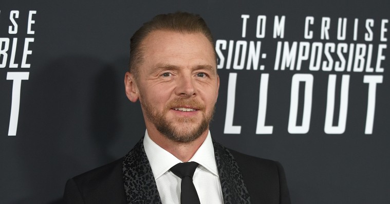 Simon Pegg er uigenkendelig efter seks måneders træningsforløb før kommende rolle