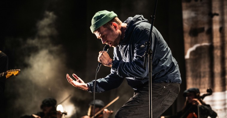 Humøret var i top, men Damon Albarn var lige vel afslappet på Heartland Festival