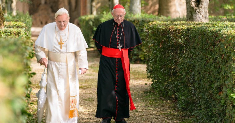 ’The Two Popes’: Hjertevarme Anthony Hopkins og Jonathan Pryce kan ikke redde tandløs Oscar-bait