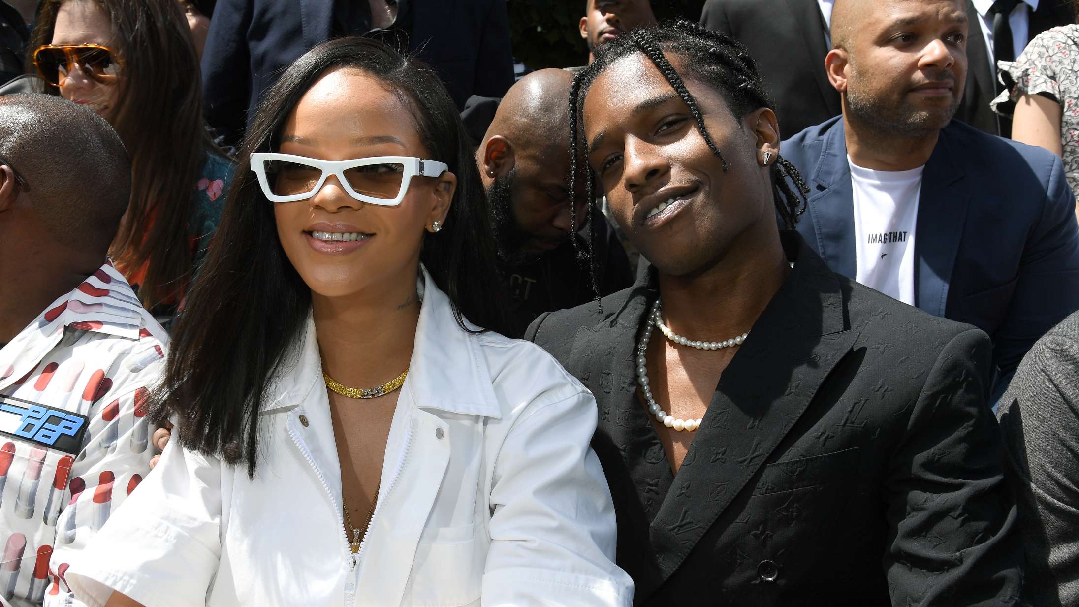Det ser ud til, at Rihanna og ASAP Rocky er ved at skyde en musikvideo sammen