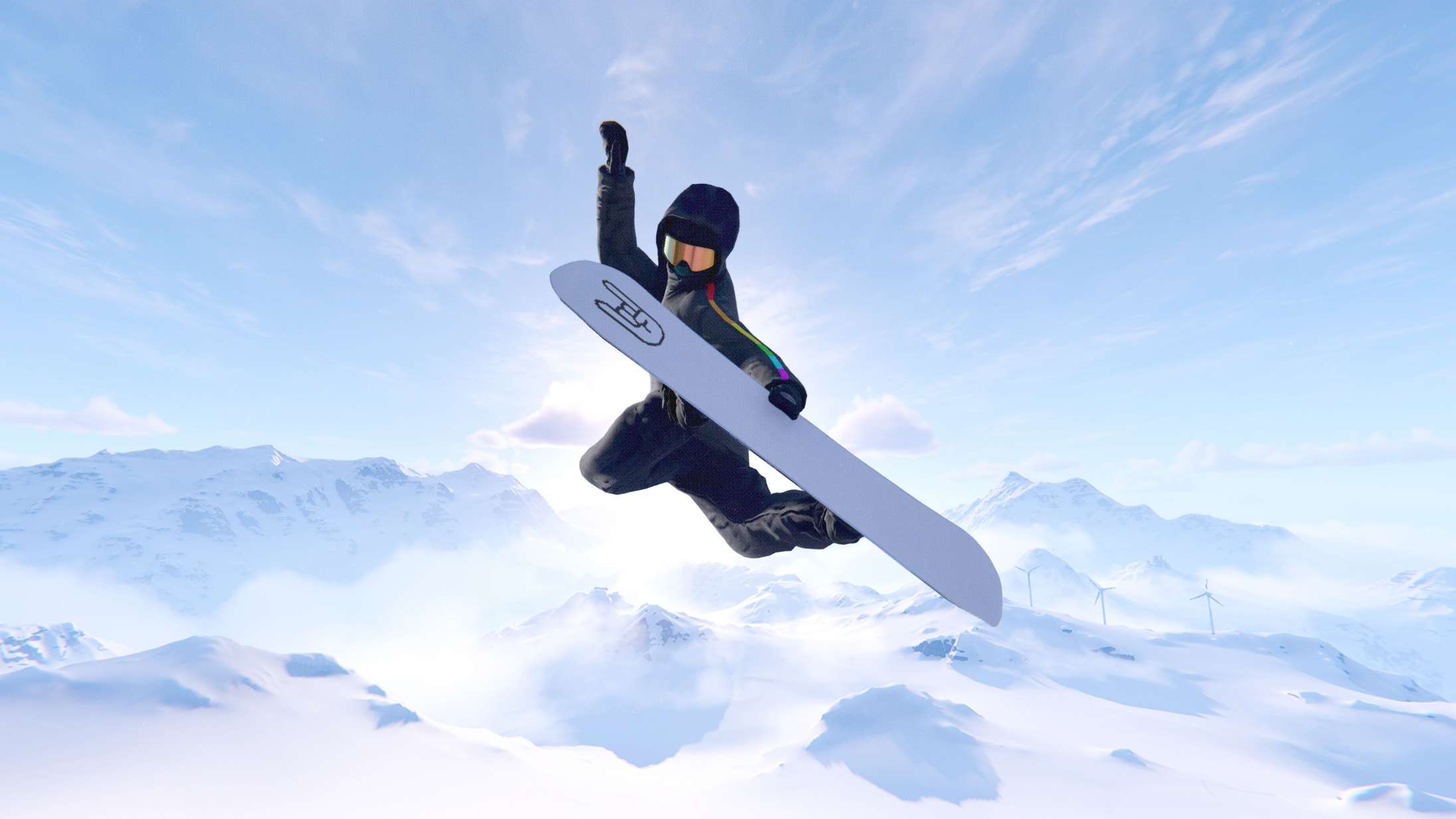 Snowboard-spillet ’Shredders’ er en halvsløj tur på kælkebakken
