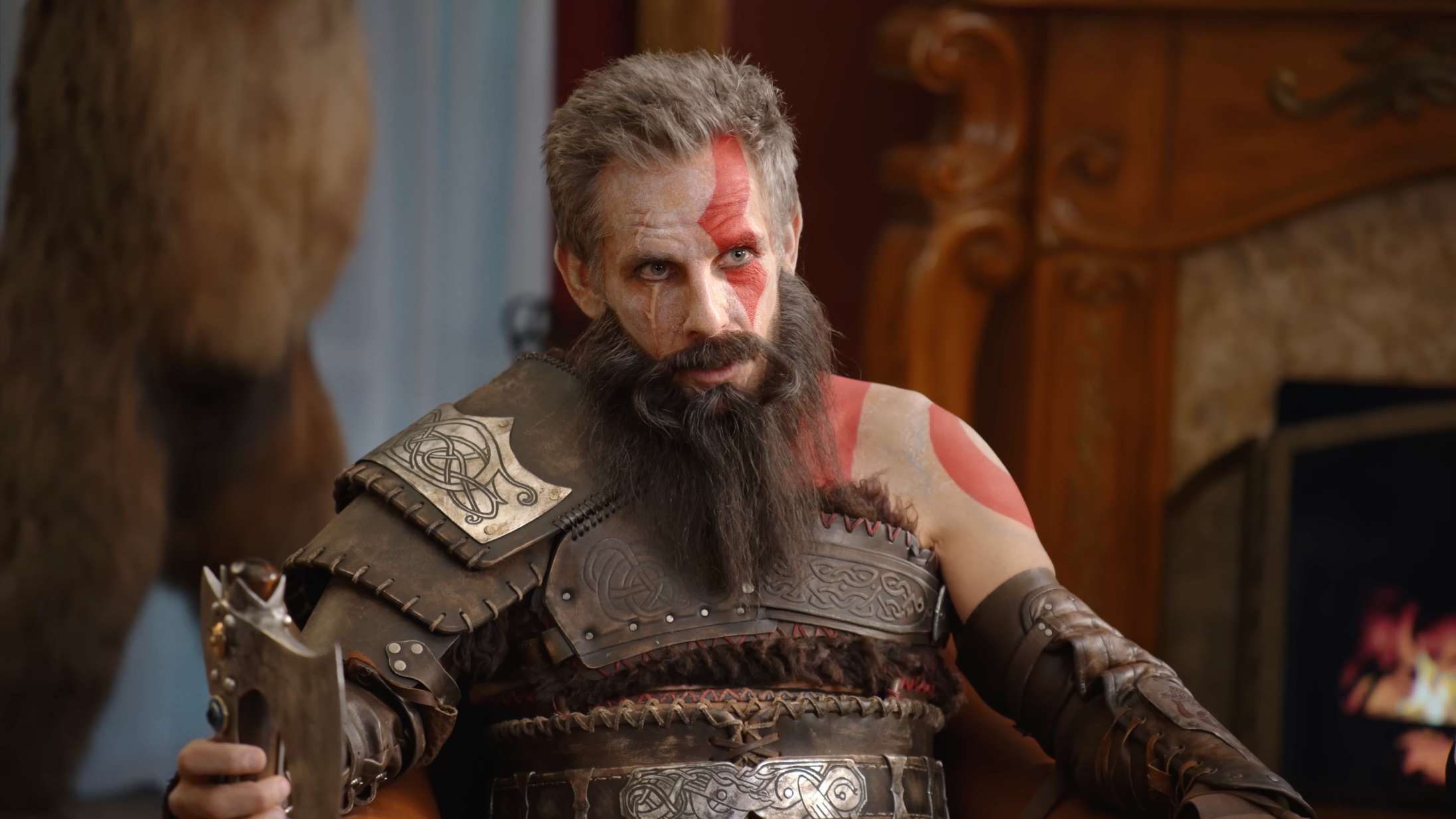 Ben Stiller laver familieterapi for John Travolta og LeBron James i komisk ‘God of War’-video