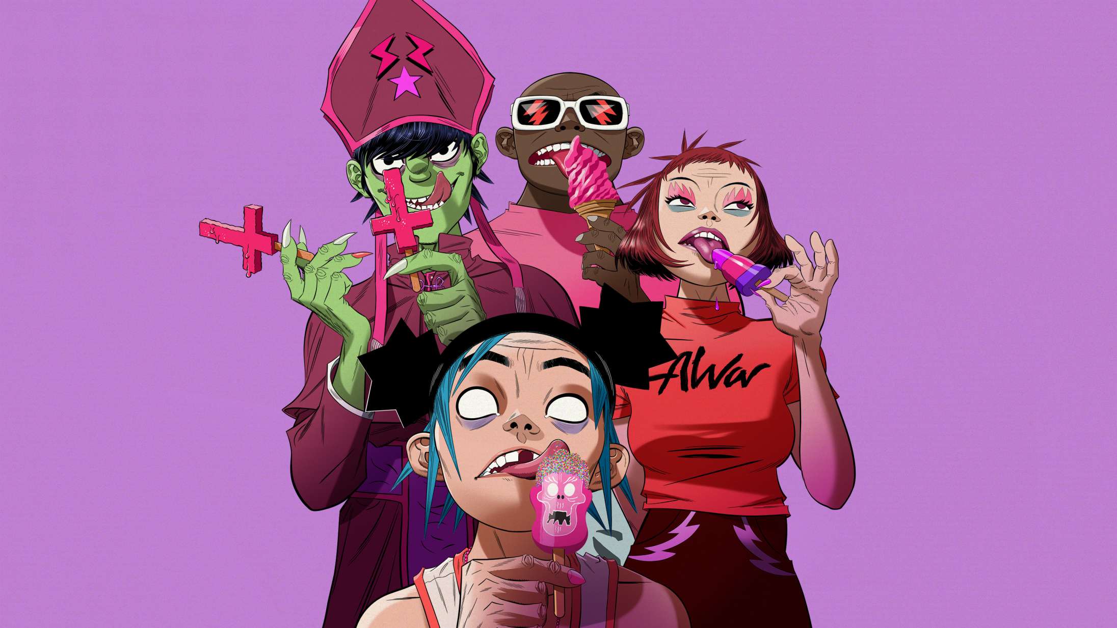 Gorillaz har lige spillet et helt nyt album live – med en masse gæster