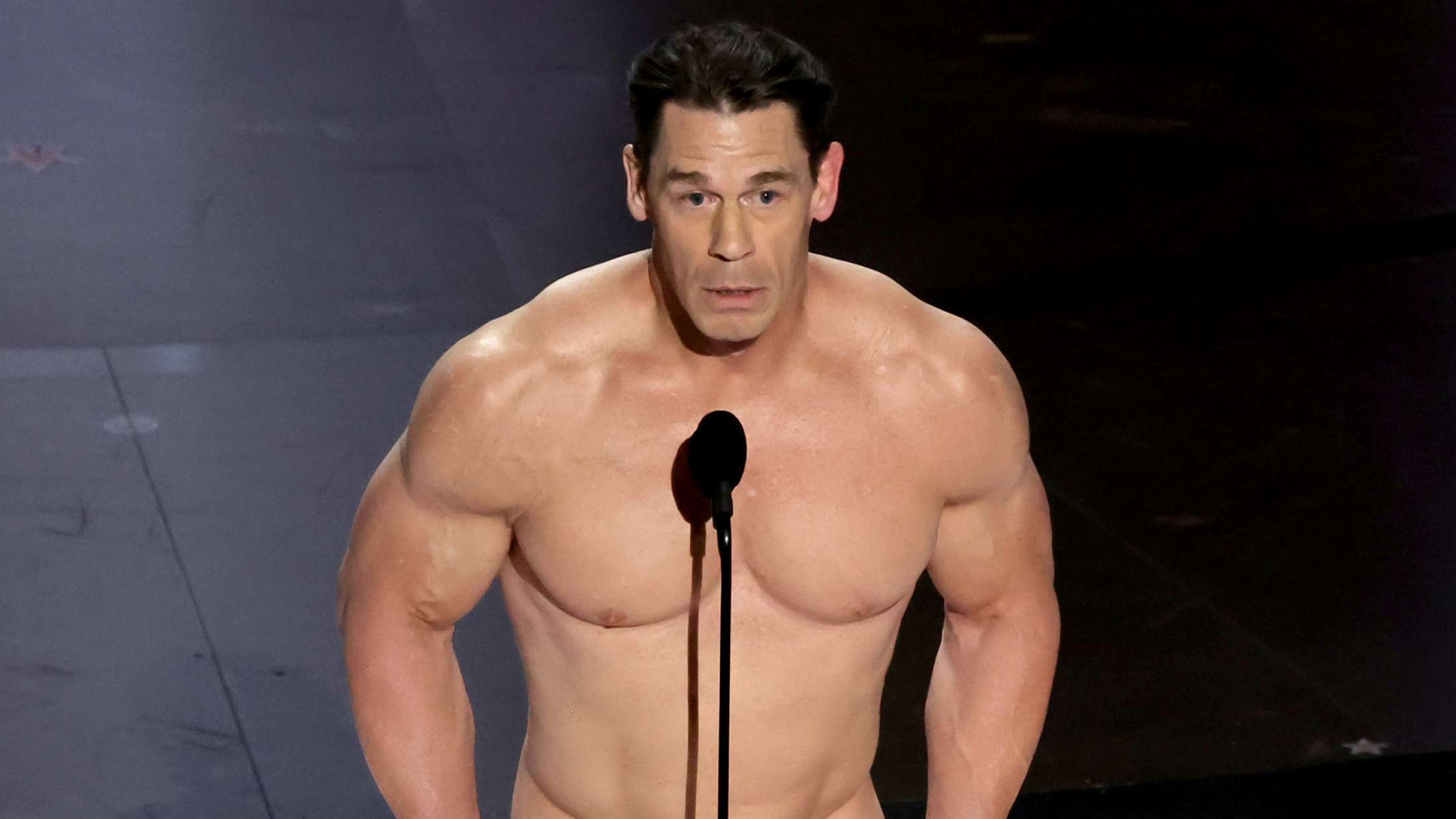 Tv-stationen var bekymrede over John Cenas nøgenindslag ved Oscars ifølge Jimmy Kimmel