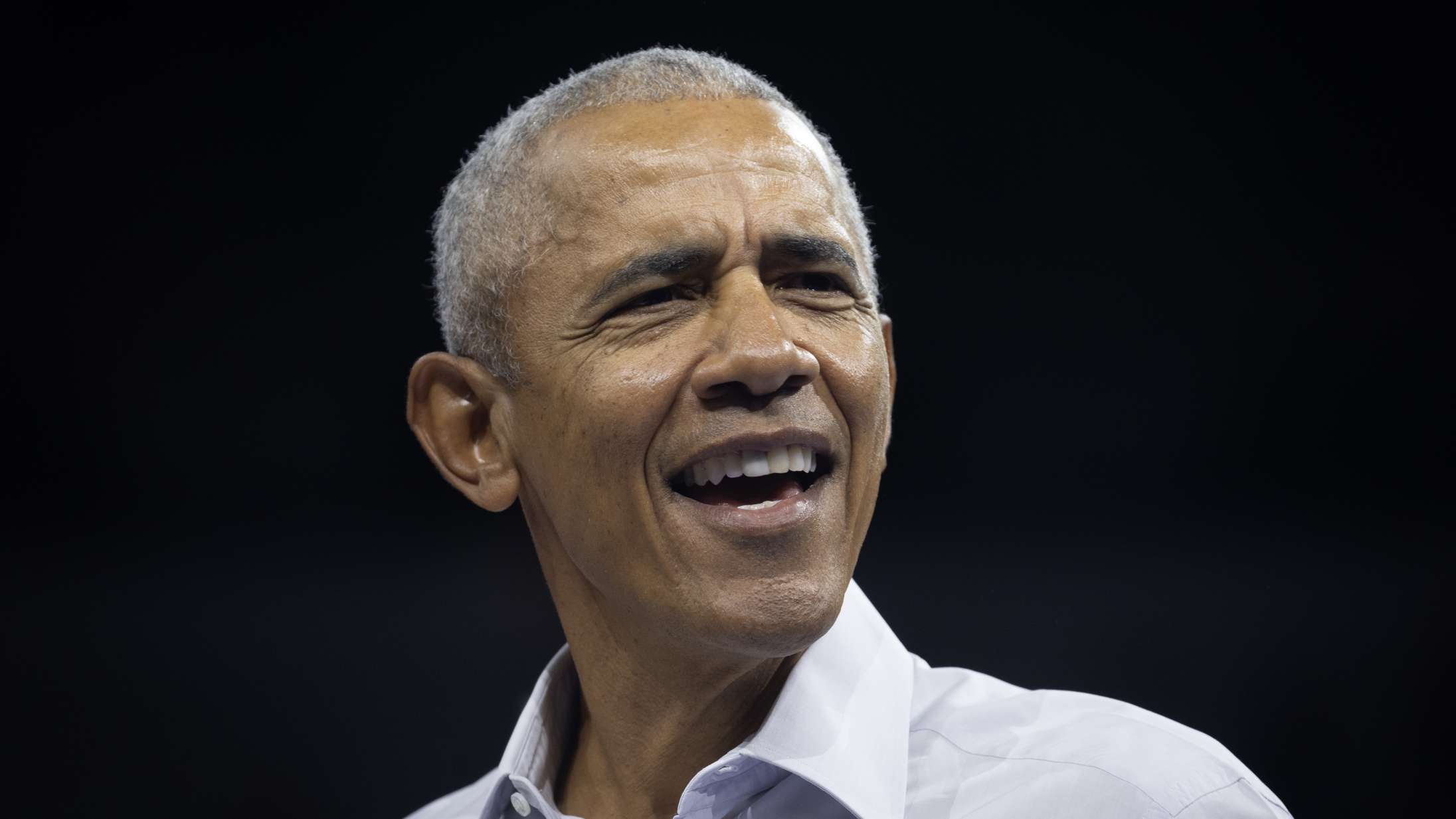 Se Obama rappe ‘Lose Yourself’ efter introduktion af Eminem til Kamala Harris’ vælgermøde